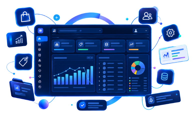 NexyInsight sales dashboard met ranking en gross sales